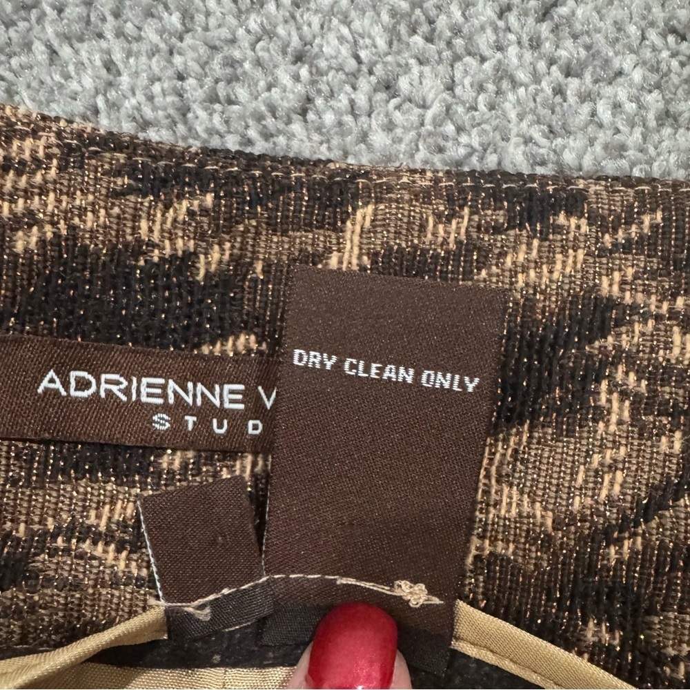Adrienne Vittadini Studio Leopard Print Women's Skirt - Picture 4 of 9